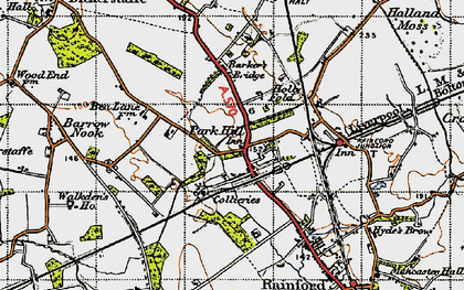Old map of Park Hill in 1947