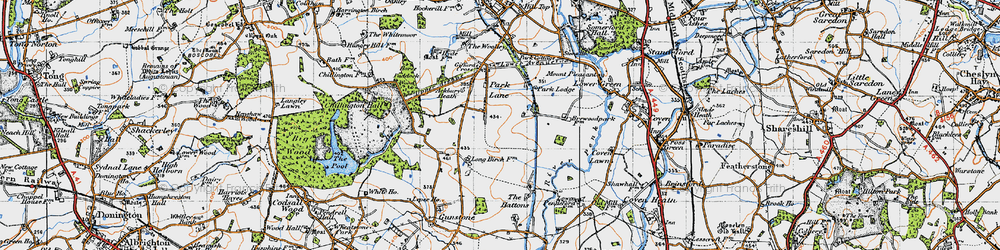 Old map of Ackbury Heath in 1946
