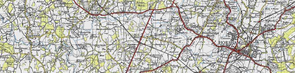 Old map of Park Street in 1940