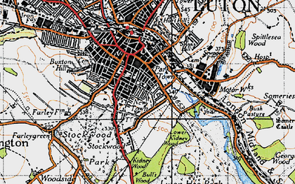 Old map of Park Town in 1946