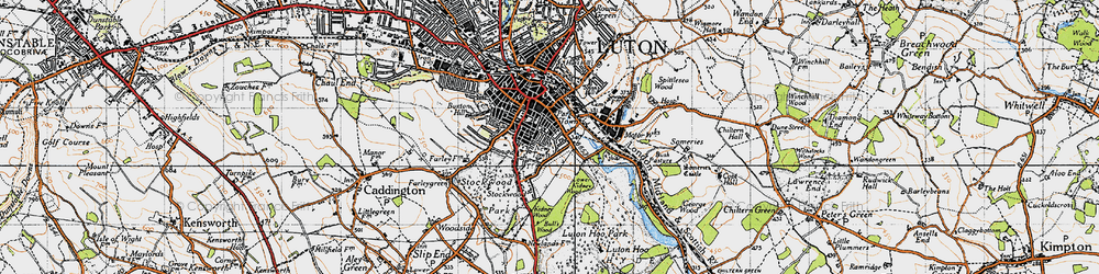 Old map of Park Town in 1946