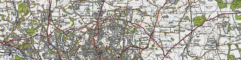 Old map of Park Villas in 1947