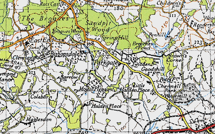 Old map of Parkgate in 1940