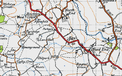 Old map of Blackchapel in 1946