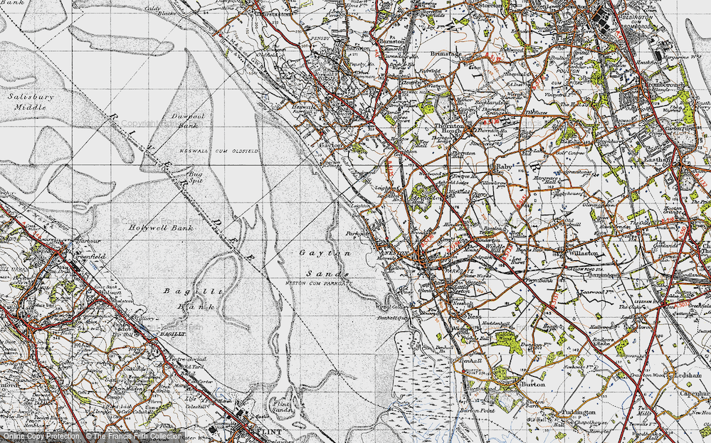 Old Map of Parkgate, 1947 in 1947