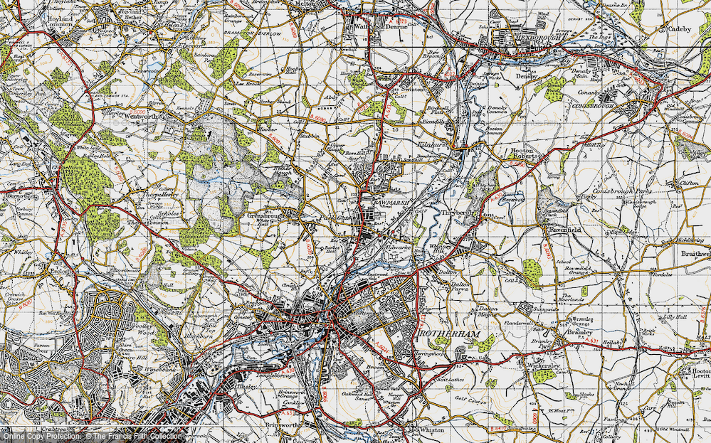Old Map of Parkgate, 1947 in 1947