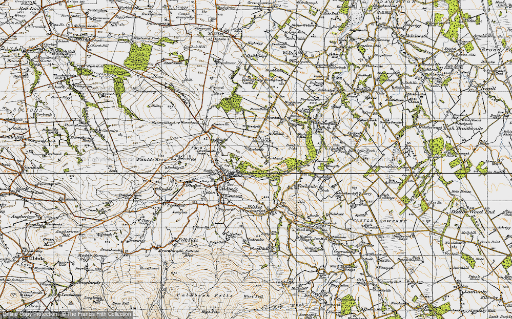 Old Map of Parkhead, 1947 in 1947