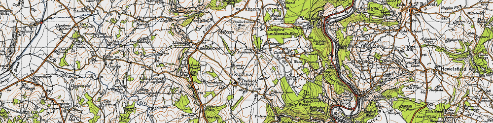 Old map of Parkhouse in 1946