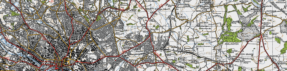 Old map of Parklands in 1947
