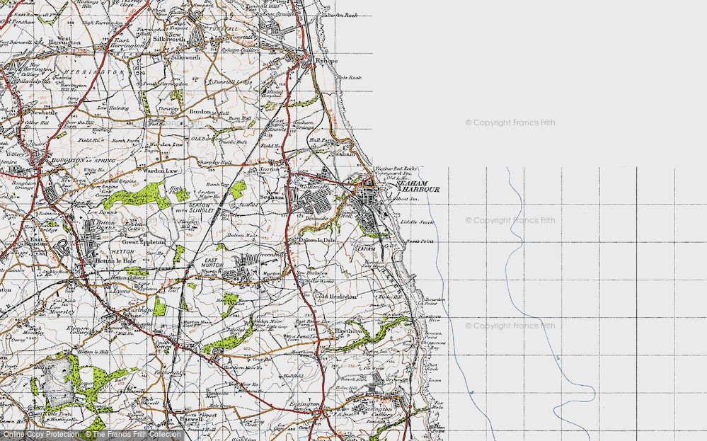 Old Map of Parkside, 1947 in 1947