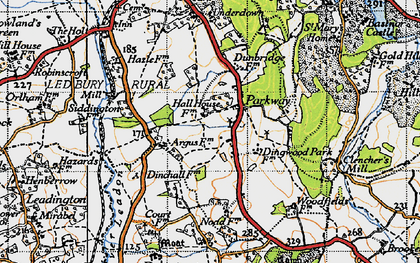Old map of Parkway in 1947