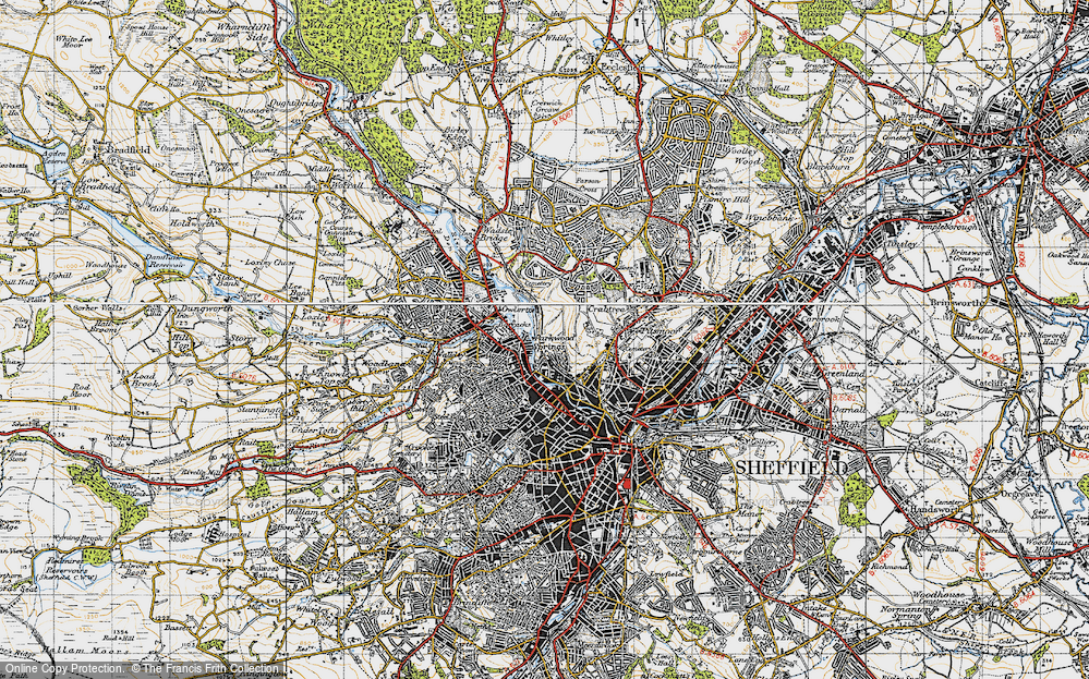 Old Map of Parkwood Springs, 1947 in 1947