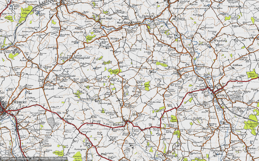 Old Map of Parliament Heath, 1946 in 1946