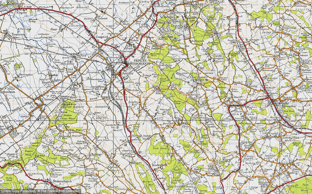 Old Map of Parslow's Hillock, 1947 in 1947
