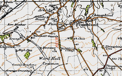 Old map of Parsonby in 1947