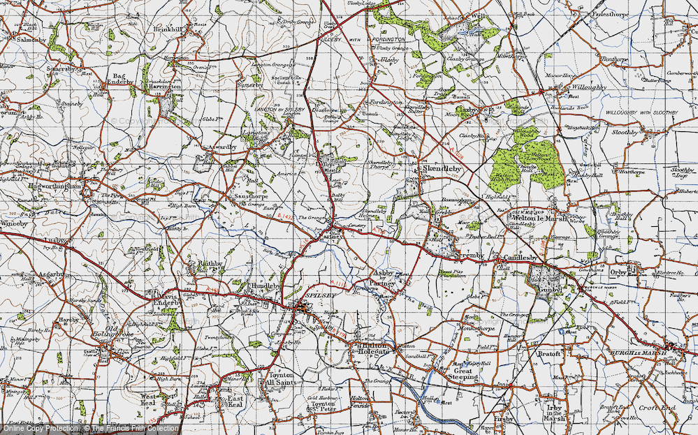 Old Map of Partney, 1946 in 1946