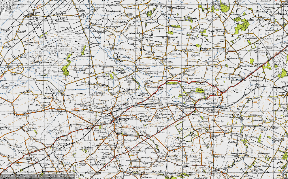 Old Map of Parton, 1947 in 1947