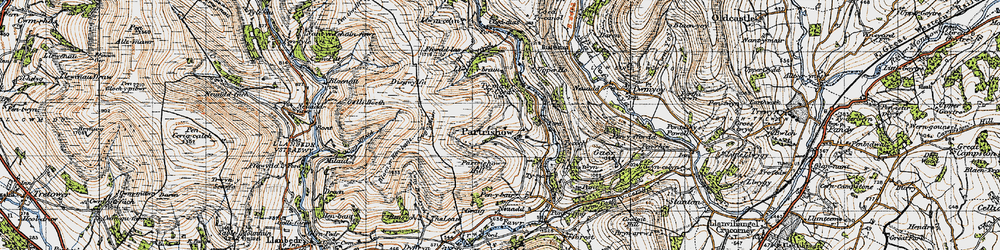 Old map of Blaen-yr-henbant in 1947