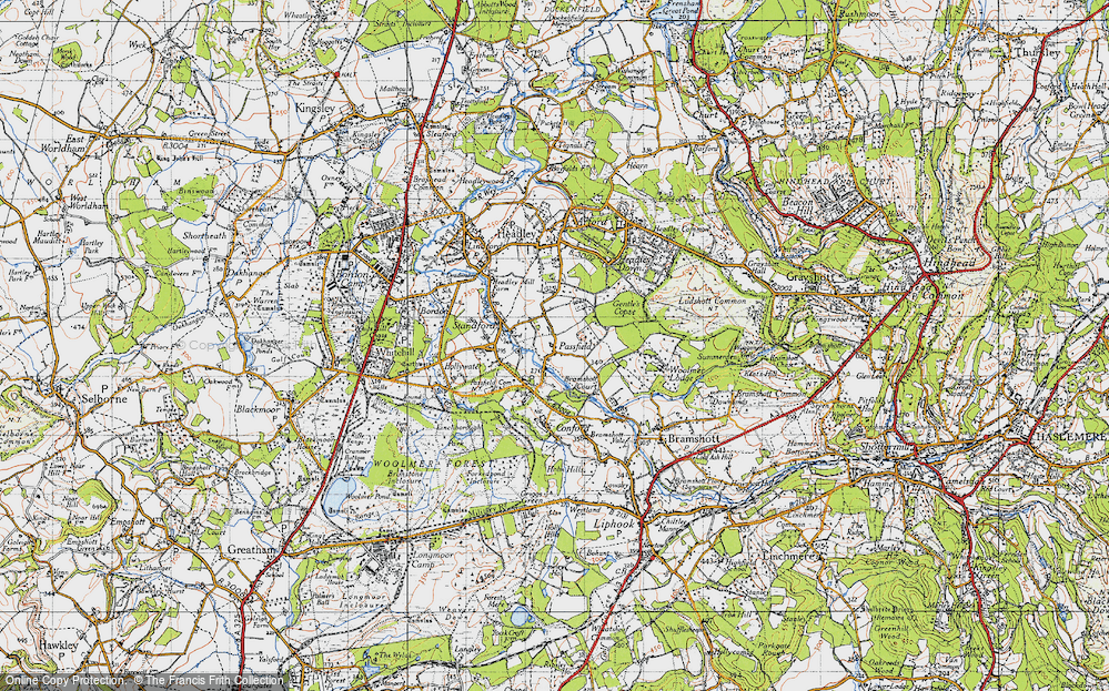 Old Map of Passfield, 1940 in 1940