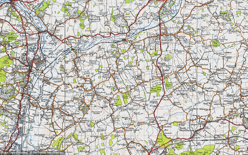Old Map of Passmores, 1946 in 1946
