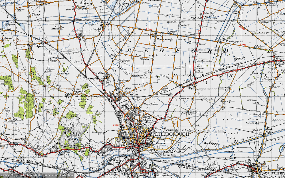 Old Map of Paston, 1946 in 1946