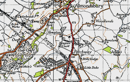 Old map of Patchway in 1946