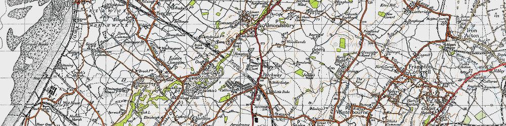 Old map of Patchway in 1946