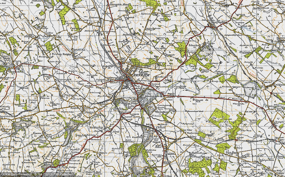 Old Map of Pategill, 1947 in 1947