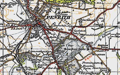 Old map of Pategill in 1947