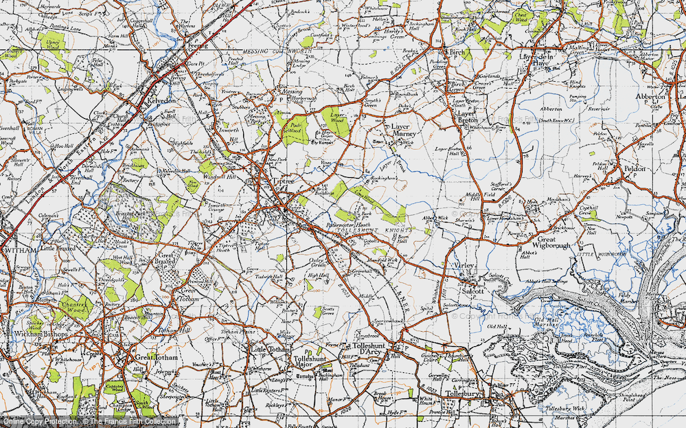 Old Map of Paternoster Heath, 1945 in 1945