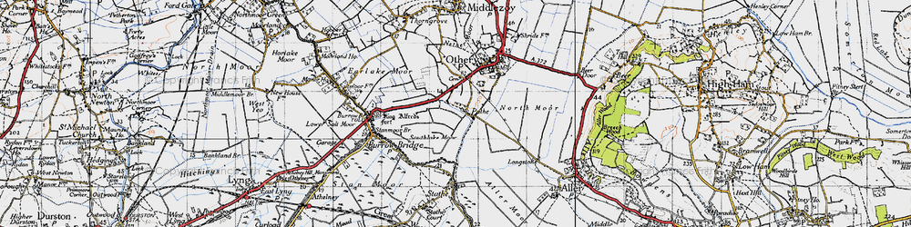 Old map of Pathe in 1945
