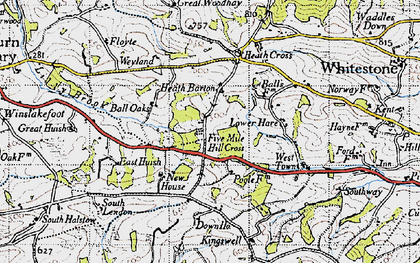 Old map of Pathfinder Village in 1946