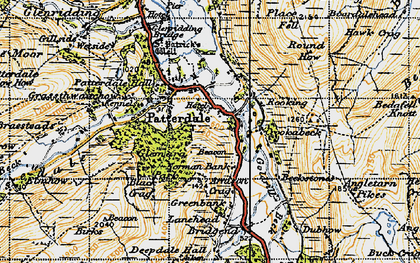 Old map of Braesteads in 1947