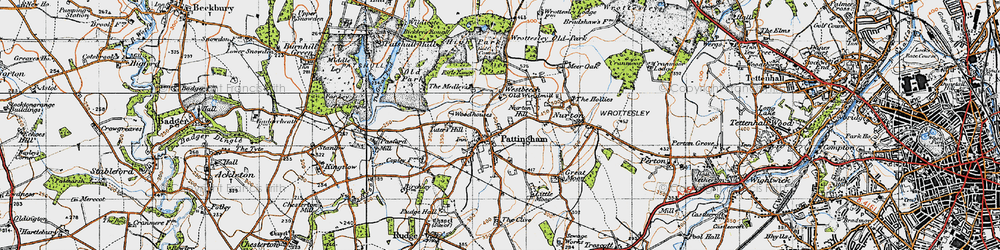 Old map of Westbeech in 1946