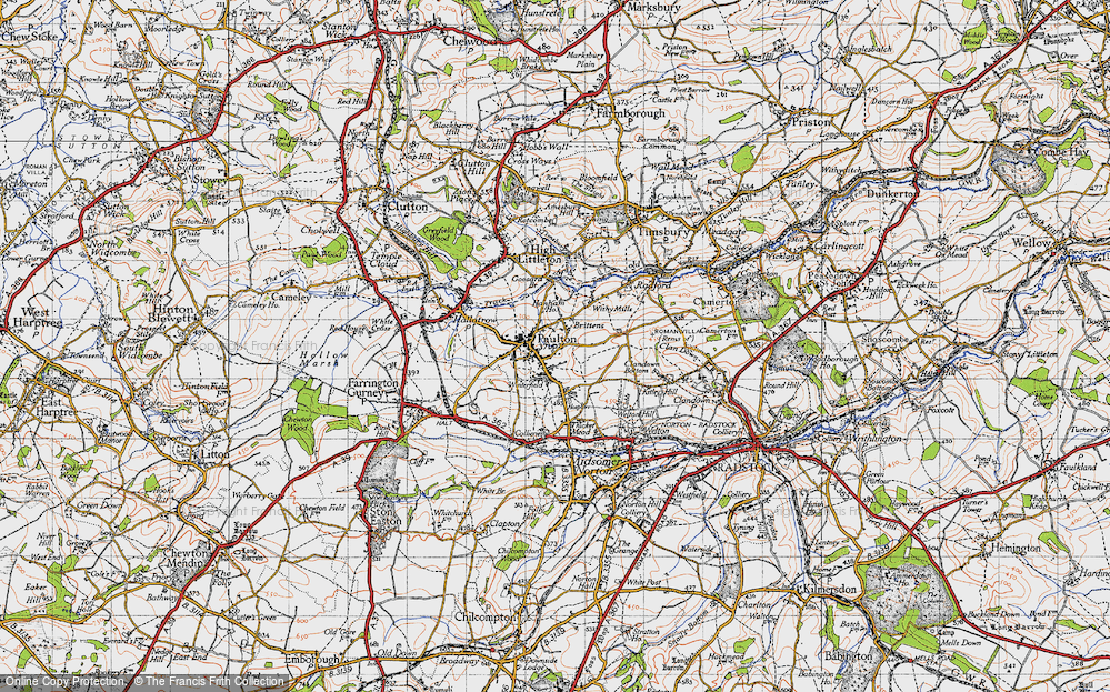 Old Map of Paulton, 1946 in 1946