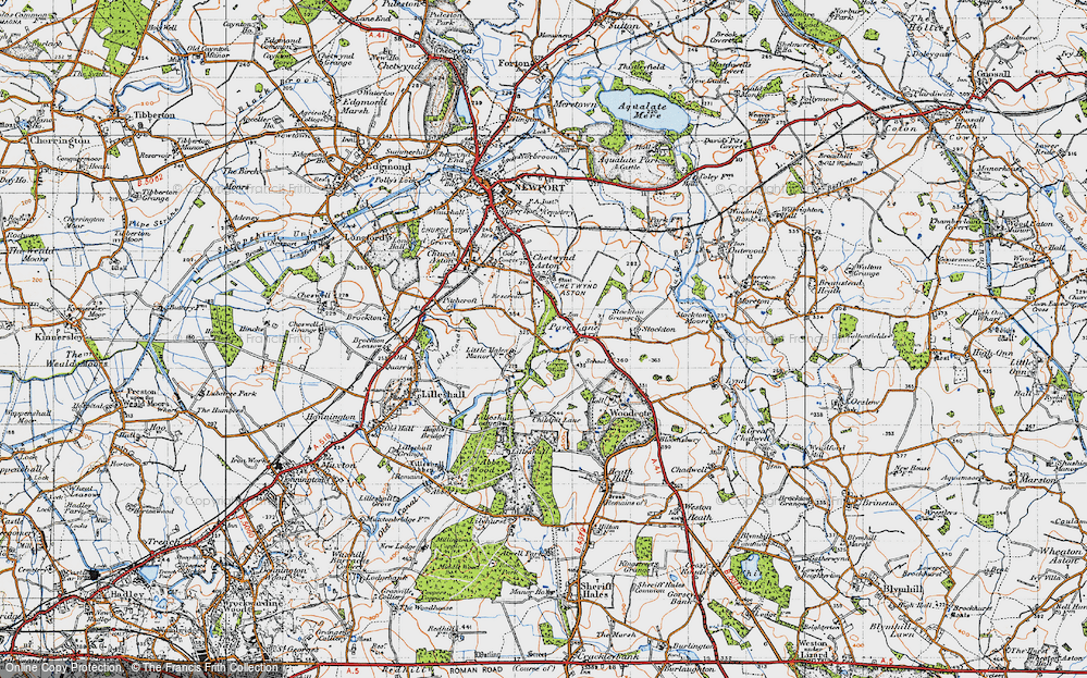 Old Map of Pave Lane, 1946 in 1946