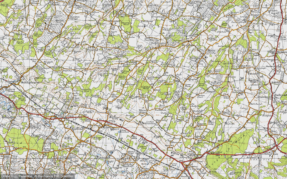 Old Map of Payden Street, 1946 in 1946