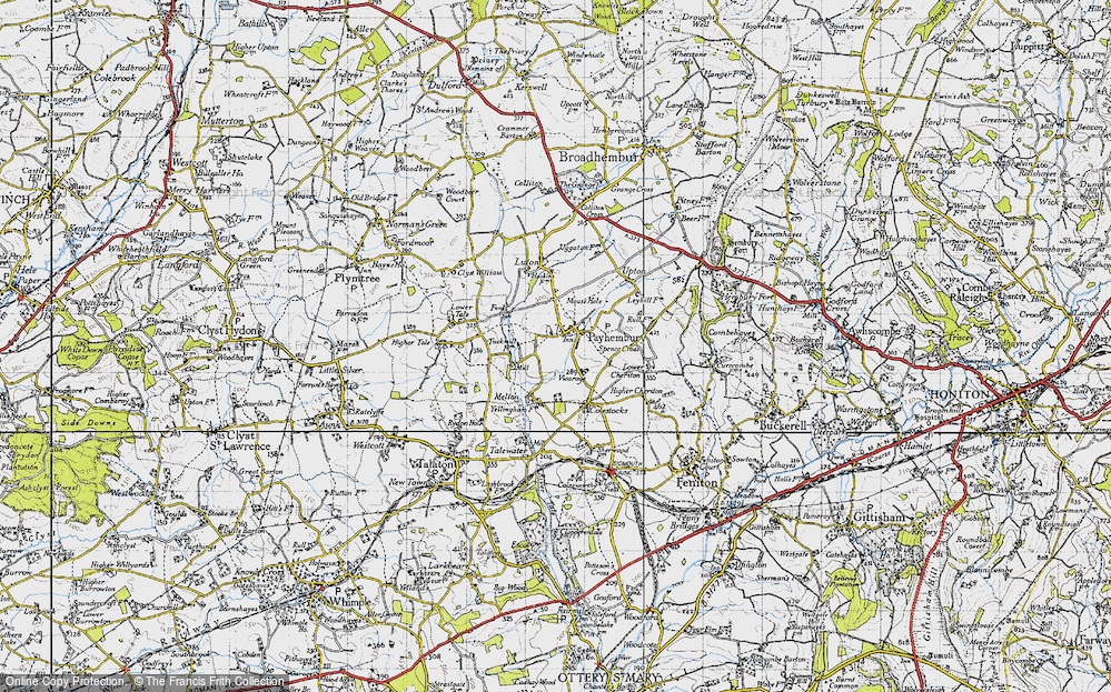 Old Map of Payhembury, 1946 in 1946