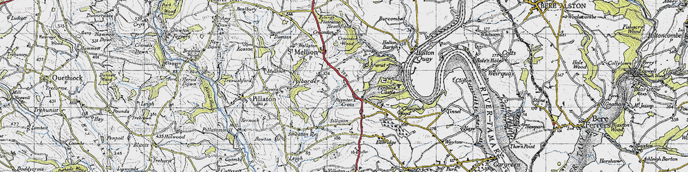 Old map of Tremoan in 1946