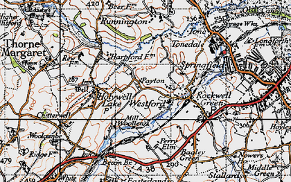 Old map of Payton in 1946