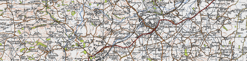 Old map of Payton in 1946