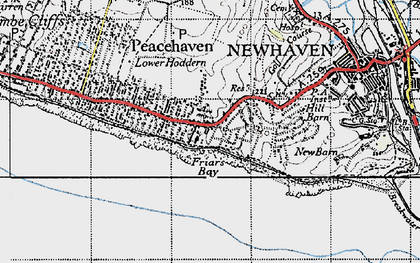 Old map of Peacehaven Heights in 1940