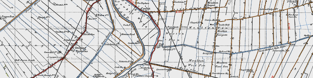 Old map of Peak Hill in 1946