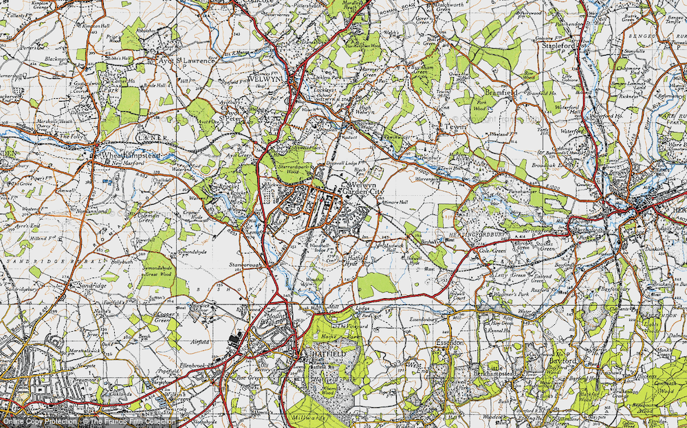 Old Map of Peartree, 1946 in 1946