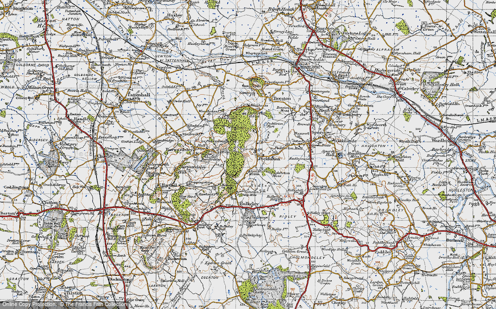 Old Map of Peckforton, 1947 in 1947