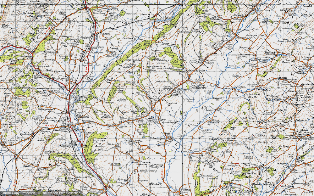 Old Map of Pedlar's Rest, 1947 in 1947