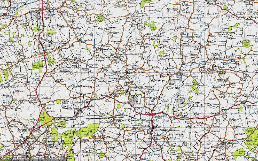 Old Map of Pedlars End, 1946 in 1946