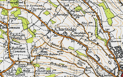 Old map of Pednor Bottom in 1946