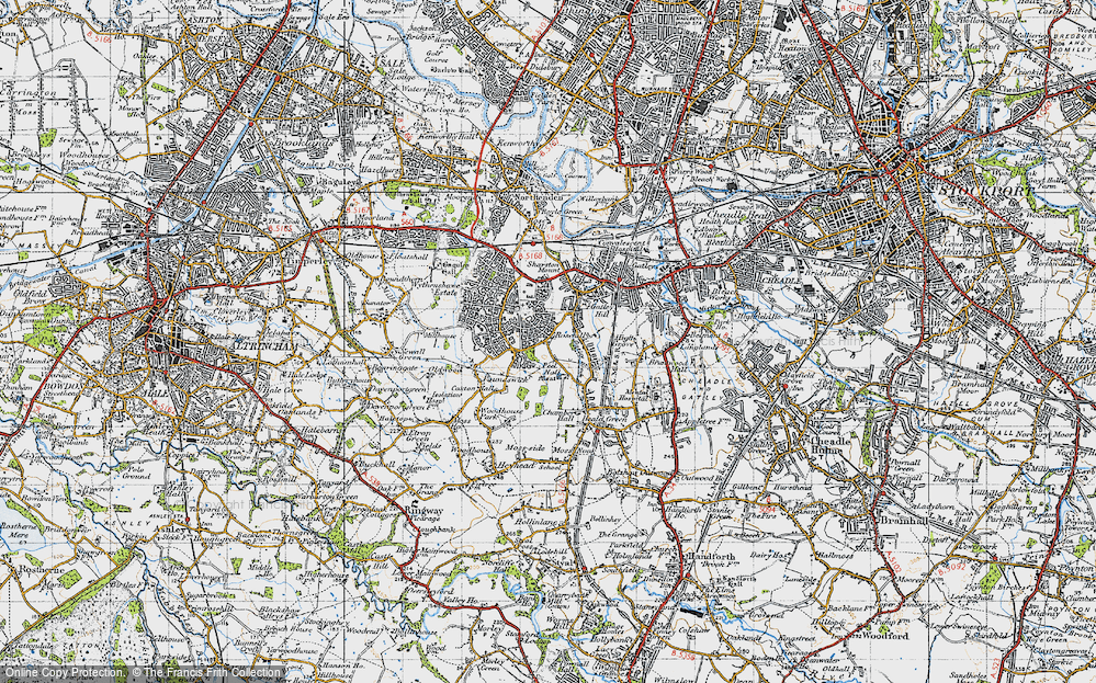 Old Map of Peel Hall, 1947 in 1947