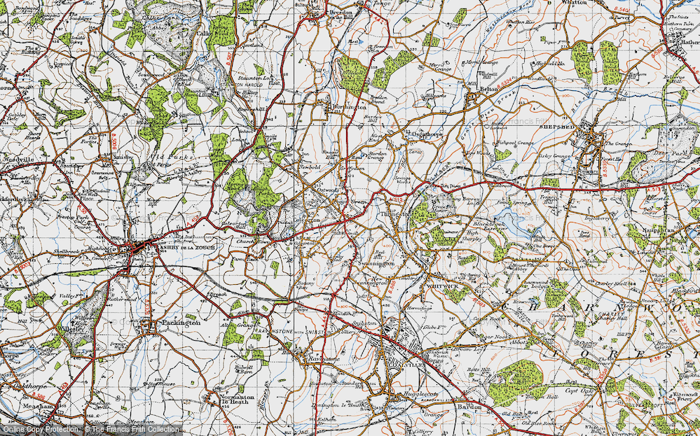 Old Map of Peggs Green, 1946 in 1946